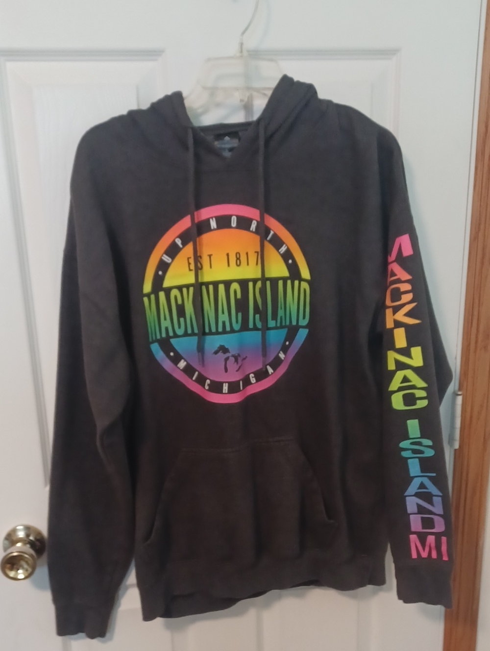 Mackinaw Island Hooded Sweatshirt Sz L
